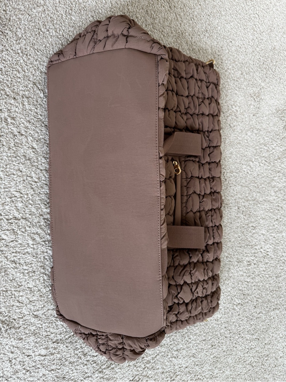 Universal Thread Quilted Chocolate Brown Travel Tote - Picture 4 of 4